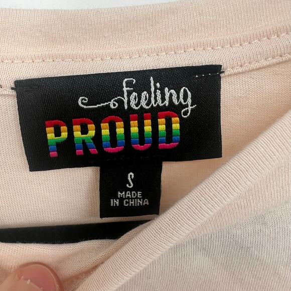 Feeling Proud Love First Graphic Short Sleeve T Size Small - Picture 3 of 6